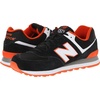 image:imageNew Balance Mens 574 V1 Core SneakersBlackOrange Burst