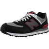 image:imageNew Balance Mens 574 V1 Core SneakersBlackRedGrey