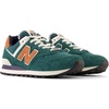 image:imageNew Balance Mens 574 V1 Core SneakersBrownLight Green