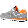 image:imageNew Balance Mens 574 V1 Core SneakersGreyOrange