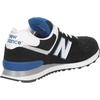 image:imageNew Balance Mens 574 V1 Core SneakersKnit BlackBlack