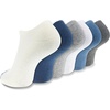 image:imageNew Balance Unisex Adult Performance Cushioned No Show Socks  6 amp 12 Pairs  Moisture WickingBlue Assorted 6 Pairs
