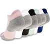 image:imageNew Balance Unisex Adult Performance Cushioned No Show Socks  6 amp 12 Pairs  Moisture WickingLight Green Assorted Tab 6 Pairs