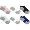 image:imageNew Balance Unisex Adult Performance Cushioned No Show Socks  6 amp 12 Pairs  Moisture WickingLight Green Assorted Tab 6 Pairs