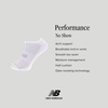 image:imageNew Balance Unisex Adult Performance Cushioned No Show Socks  6 amp 12 Pairs  Moisture WickingWhite 12 Pairs