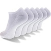 image:imageNew Balance Unisex Adult Performance Cushioned No Show Socks  6 amp 12 Pairs  Moisture WickingWhite 6 Pairs