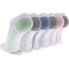 image:imageNew Balance Unisex Adult Performance Cushioned No Show Socks  6 amp 12 Pairs  Moisture WickingWhite Assorted 6 Pairs
