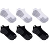 image:imageNew Balance Unisex Adult Performance Cushioned No Show Socks  6 amp 12 Pairs  Moisture WickingWhite Black Assorted Tab 6 Pairs