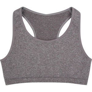 image:imageNew Balance Kids Girls Seamless Racer Back Sports BraGrey Heather