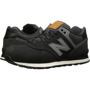 image:imageNew Balance Mens 574 V1 Core SneakersBlackCool Grey