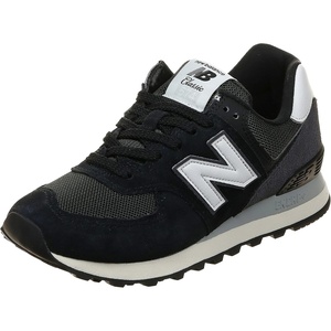 image:imageNew Balance Mens 574 V1 Core SneakersBlackWhiteBlue