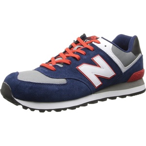 image:imageNew Balance Mens 574 V1 Core SneakersDark SapphireVelocity RedRed