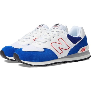 image:imageNew Balance Mens 574 V1 Core SneakersRoyal BlueWhite