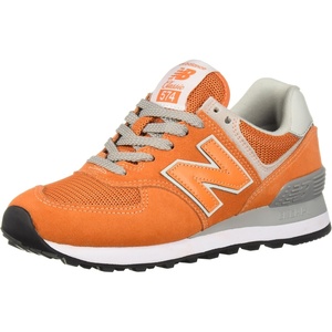 image:imageNew Balance Mens 574 V1 Core SneakersVarsity OrangeWhite