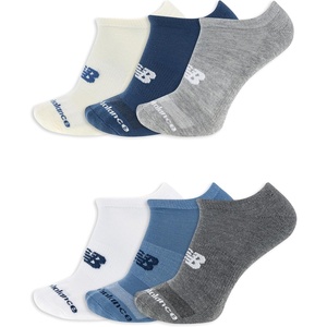 image:imageNew Balance Unisex Adult Performance Cushioned No Show Socks  6 amp 12 Pairs  Moisture WickingPink Assorted 6 Pairs