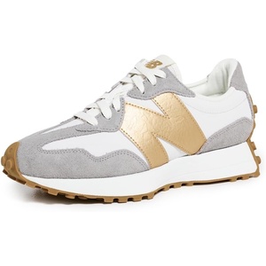 image:imageNew Balance Womens 327 SneakerGrey MatterGold Metallic