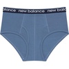 image:imageNew Balance Boys Nonbrushed Jersey Performance Wicking Cotton Brief Underwear 5 PackTeam NavyFrosted GlassShoreline Blue Team NavyDark Shoreline Blue