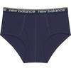 image:imageNew Balance Boys Nonbrushed Jersey Performance Wicking Cotton Brief Underwear 5 PackTeam NavyFrosted GlassShoreline Blue Team NavyDark Shoreline Blue