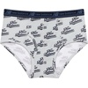 image:imageNew Balance Boys Nonbrushed Jersey Performance Wicking Cotton Brief Underwear 5 PackTeam NavyFrosted GlassShoreline Blue Team NavyDark Shoreline Blue