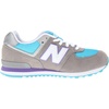image:imageNew Balance Kids 574 Newb V2 Familiar Ground Hook and Loop SneakerGreyBlue