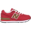 image:imageNew Balance Kids 574 Newb V2 Familiar Ground Hook and Loop SneakerRedBrown