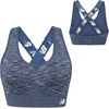 image:imageNew Balance Womens Seamless High Impact Sports Bra with Adjustable Wide Straps and Removal Pads Munsell White Medium