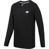 image:imageNew Balance Boys Long Sleeve Shirts  Waffle Knit Long Sleeve Boys Thermal Shirt Athletic Performance Base Layer Kids 820Deep Black Solid