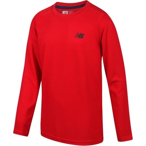 image:imageNew Balance Boys Long Sleeve Shirts  Waffle Knit Long Sleeve Boys Thermal Shirt Athletic Performance Base Layer Kids 820Team Red Solid