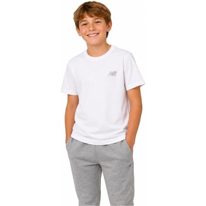 image:imageNew Balance Boys Shirts  Athletic Performance Dry Fit Boys Tshirts Soft Crewneck Short Sleeve Shirts for BoysBright White