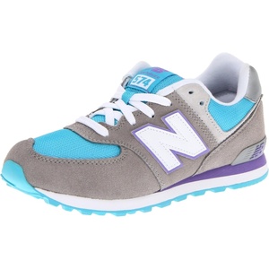 image:imageNew Balance Kids 574 Newb V2 Familiar Ground Hook and Loop SneakerGreyCarolina Blue