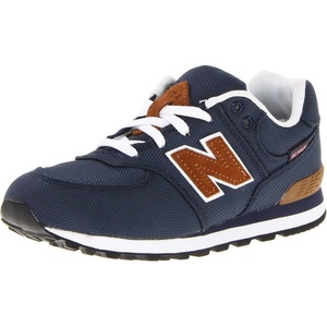 image:imageNew Balance Kids 574 Newb V2 Familiar Ground Hook and Loop SneakerNavyBrown