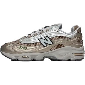 image:imageNew Balance Mens 1000 SneakersArid StoneLight Silver MetallicDark Alpine Green