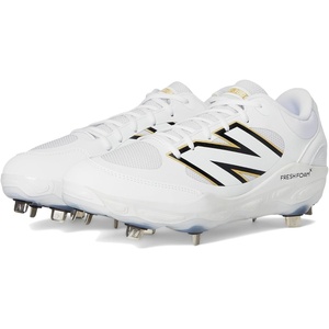 image:imageNew Balance Mens Fresh Foam X 3000 V7 Baseball Shoe WhiteBlack 14 M
