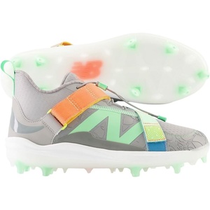 image:imageNew Balance Unisex FuelCell Lindor V2 Comp Baseball ShoeTeam Away GreyElectric JadeNeon DragonflyMen 105  Women 12