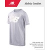 image:imageNew Balance Boys Shirts  Short Sleeve Cotton Graphic Tee Shirts for Teens  Youth Kids Boys Athletic ShirtsGrey Heather