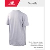 image:imageNew Balance Boys Shirts  Short Sleeve Cotton Graphic Tee Shirts for Teens  Youth Kids Boys Athletic ShirtsGrey Heather
