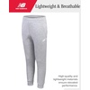 image:imageNew Balance Boys Active Sweatsuit  2 Piece Waffle Knit Hoodie Sweatshirt and Athletic Jogger Sweatpants Set for BoysBlack