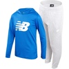 image:imageNew Balance Boys Active Sweatsuit  2 Piece Waffle Knit Hoodie Sweatshirt and Athletic Jogger Sweatpants Set for BoysCobaltGrey