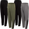 image:imageNew Balance Boys Sweatpants  4 Pack Active Performance Fleece Boys Joggers with Elastic Waistband  Athletic Pants for KidsOlive GreenGrey