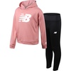 image:imageNew Balance Girls Leggings Set  2 Piece Pullover Girls Hoodie Sweatshirt amp Athletic Leggings Kids Activewear Outfit 712Pink Moon