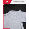image:imageNew Balance Boys Athletic Shirts 2 Pack Performance Short Sleeve T Shirts  Crew Neck Regular Fit Lightweight and Breathable Activewear for School Sports or Everyday PlayLight Grey  Black