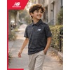 image:imageNew Balance Boys Polo Shirt 2 Pack Dry Fit Performance Golf Shirts for Boys  Short Sleeve with a Classic TwoButton Collar Built for Active Play Comfortable for School Sports or Everyday WearBlack CamoWhite Camo