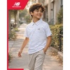 image:imageNew Balance Boys Polo Shirt 2 Pack Dry Fit Performance Golf Shirts for Boys  Short Sleeve with a Classic TwoButton Collar Built for Active Play Comfortable for School Sports or Everyday WearBlackWhite Camo