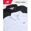 image:imageNew Balance Boys Polo Shirt 2 Pack Dry Fit Performance Golf Shirts for Boys  Short Sleeve with a Classic TwoButton Collar Built for Active Play Comfortable for School Sports or Everyday WearBlack CamoWhite Camo