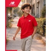 image:imageNew Balance Boys Polo Shirt 2 Pack Dry Fit Performance Golf Shirts for Boys  Short Sleeve with a Classic TwoButton Collar Built for Active Play Comfortable for School Sports or Everyday WearBlackRed