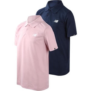 image:imageNew Balance Boys Polo Shirt 2 Pack Dry Fit Performance Golf Shirts for Boys  Short Sleeve with a Classic TwoButton Collar Built for Active Play Comfortable for School Sports or Everyday WearNavyPink