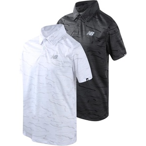 image:imageNew Balance Boys Polo Shirt 2 Pack Dry Fit Performance Golf Shirts for Boys  Short Sleeve with a Classic TwoButton Collar Built for Active Play Comfortable for School Sports or Everyday WearBlack CamoWhite Camo