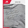 image:imageNew Balance Boys Tracksuit Set  2 Piece Classic Hoodie Sweatshirt and Boys Jogger Sweatpants with Pockets Sizes 816Athlectic Grey