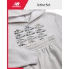image:imageNew Balance Boys Tracksuit Set  2 Piece Classic Hoodie Sweatshirt and Boys Jogger Sweatpants with Pockets Sizes 816Oatmeal