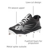 image:imageNew Balance Mens FuelCell 4040 V6 Metal Baseball ShoesBlackWhite